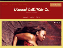 Tablet Screenshot of diamonddollshair.com